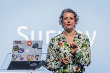 Emily Bache presenting